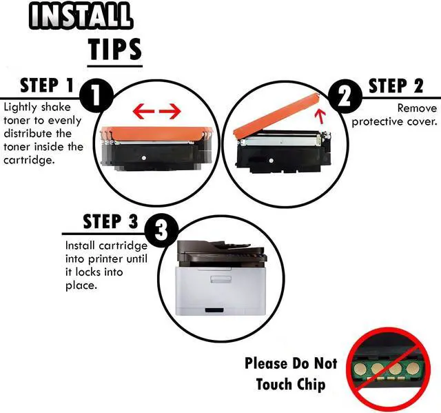 Alt view image 3 of 4 - 6 Inkfirst® Compatible Toner Cartridges 406S Replacement for Samsung 406S CLP-365 CLX-3305 CLX-3305 Xpress C410W C460FW