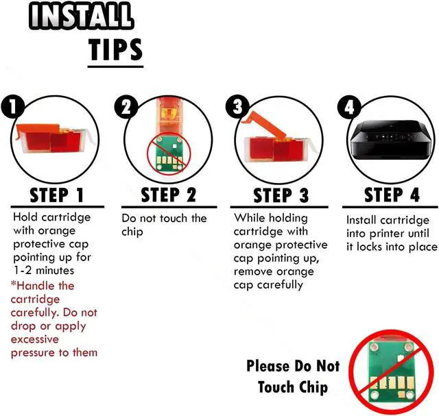 Alt view image 4 of 5 - 4 Set of 5 Inkfirst® Compatible PGI-250XL CLI-251XL PGI-250 CLI-251 Ink Cartridges Replacement for Canon PIXMA MX922 MG5420