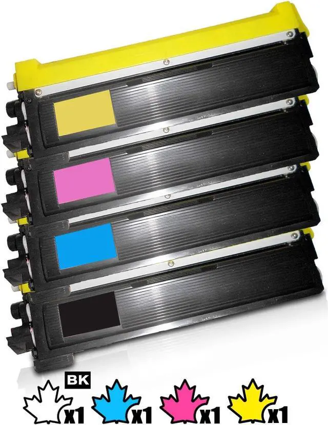 Alt view image 2 of 6 - 1 Set of 4 Inkfirst® Compatible Toner Cartridges TN210 TN-210 Replacement for Brother TN210 MFC-9010CN MFC-9120CN MFC-9320