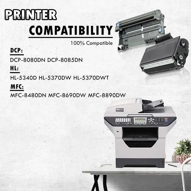 Alt view image 5 of 5 - 4PK-Inkfirst® High Yield Compatible Toner Cartridge Drum Unit TN-650 DR-620 Replacement for Brother TN650 DR620 (3TN+1DR)