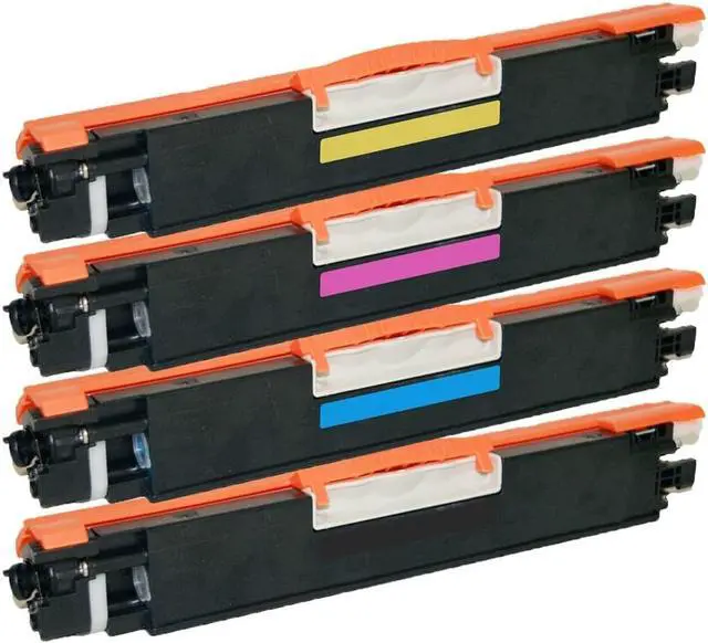 Main image of 1 Set of 4 Inkfirst Compatible Toner Cartridges Replacement for HP CE310A CE311A CE312A CE313A 126A Color LaserJet CP1025nw