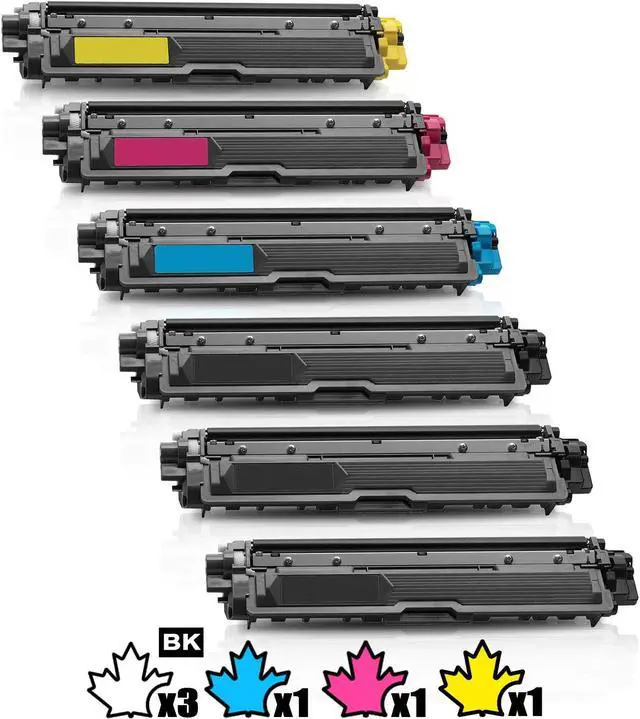 Main image of 6 Inkfirst® Compatible Toner Cartridges TN221 TN-221 TN225 Replacement for Brother TN-221 TN-221 HL-3170CDW MFC-9130CW