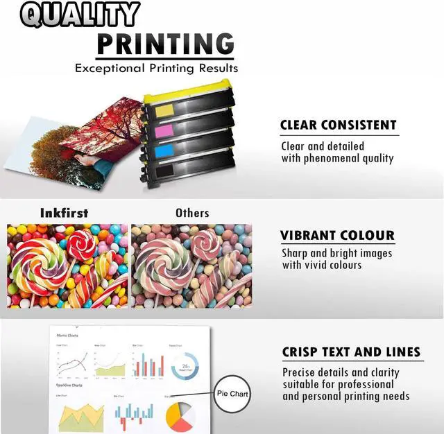 Alt view image 4 of 6 - 1 Set of 4 Inkfirst® Compatible Toner Cartridges TN210 TN-210 Replacement for Brother TN210 MFC-9010CN MFC-9120CN MFC-9320