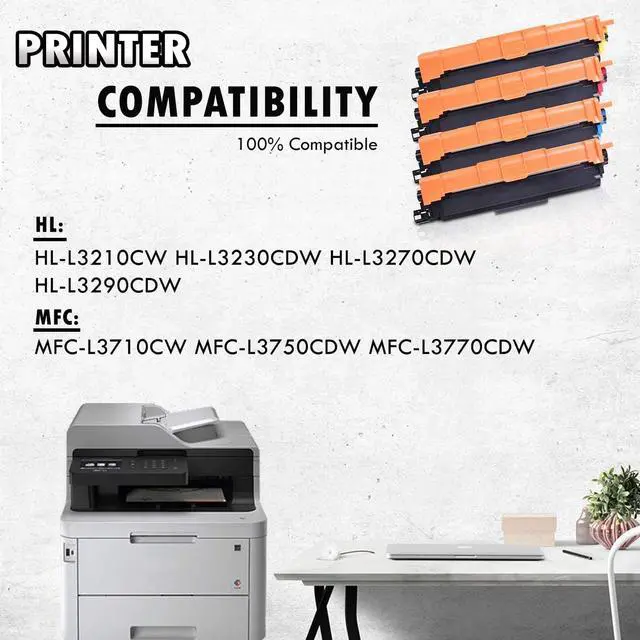 Alt view image 5 of 5 - 5 Inkfirst Compatible Toner Cartridges TN227 [WITH CHIP] Replacement for Brother TN227 TN-227 High Yield 1 Set + 1 Bk