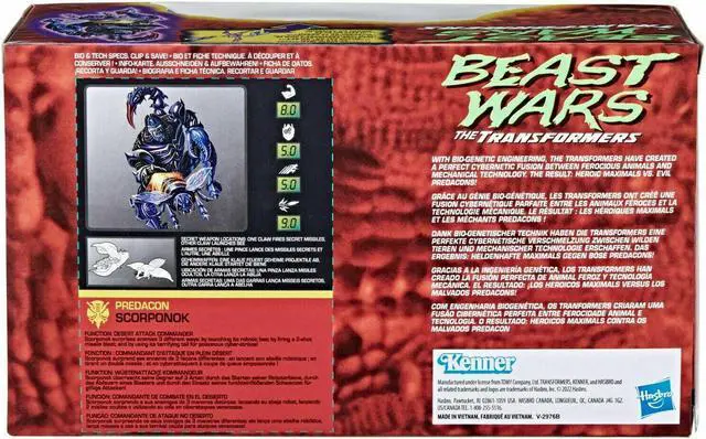 Alt view image 4 of 15 - HASBRO TRANSFORMERS VINTAGE BEAST WARS SCORPONOK REISSUE ACTION FIGURE