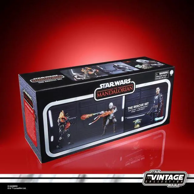 Alt view image 4 of 4 - HASBRO STAR WARS VINTAGE COLLECTION: MANDALORIAN THE RESCUE SET 4-PACK SDCC 2022