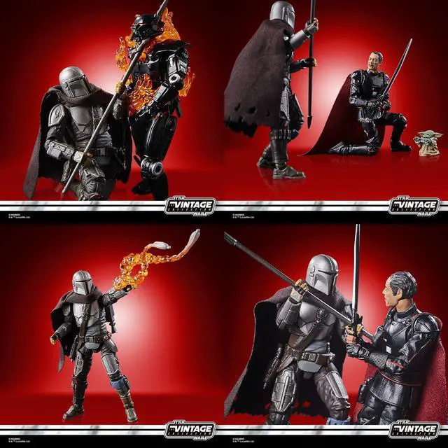 Alt view image 3 of 4 - HASBRO STAR WARS VINTAGE COLLECTION: MANDALORIAN THE RESCUE SET 4-PACK SDCC 2022
