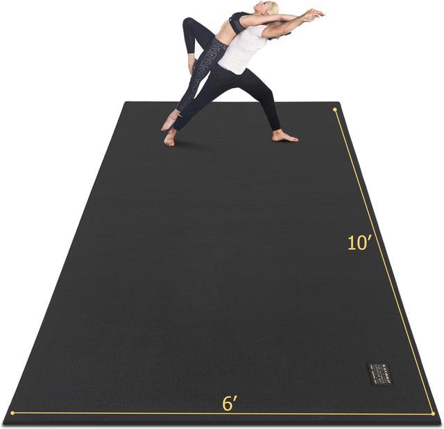 GXMMAT Extra Large Yoga Mat 10'x6'x7mm, Thick Workout Mats for Home Gym  Flooring, Non-Slip Quick Resilient Barefoot Exercise Mat for Pilates,  Stretching, Non-Toxic, Extra Wide and Ultra Comfortable 