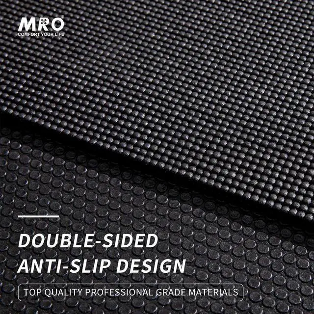 Alt view image 3 of 7 - MRO Premium Large Yoga Mat 9'x6'x9mm, Extra Wide and Thick Exercise Mats for Home Gym Workout, Move Freedom, Non-Slip, Soft for Women and Men Fitness, Barefoot Only,108" x 72"