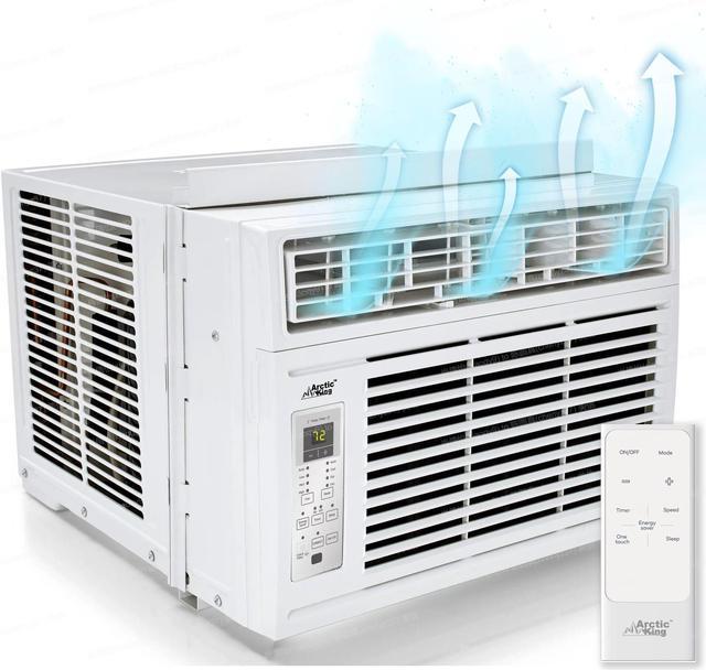 10,000 BTU Portable Air Conditioner Cools 450 Sq. Ft. with Dehumidifier and  Remote in White