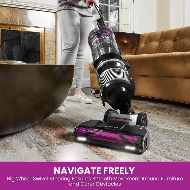 Alt view image 5 of 7 - Eureka Upright Vacuum Cleaner, Anti-tangle Pet Tool, Ideal for Pet Family, 1440W Power with HEPA Filtration, Swivel Steering for Hard Floor & Carpet, 2.3L Dust Cup, 4 Accessories Included