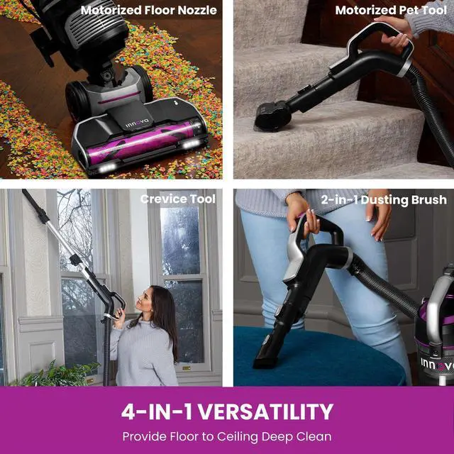 Alt view image 6 of 7 - Eureka Upright Vacuum Cleaner, Anti-tangle Pet Tool, Ideal for Pet Family, 1440W Power with HEPA Filtration, Swivel Steering for Hard Floor & Carpet, 2.3L Dust Cup, 4 Accessories Included