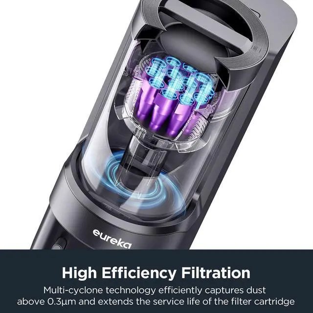 Alt view image 7 of 7 - EUREKA E10s Robot Vacuum and Mop Combo 2 in 1, Bagless Self-Emptying Station, 45-Day Capacity, 4000pa Suction&Auto Lifting Mop, Smart LiDAR Navigation For Carpet, Hard Floors, Pet Hair, App Controlled