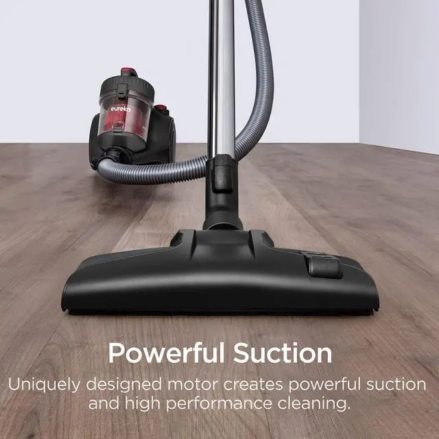 Alt view image 2 of 7 - Eureka WhirlWind Bagless Canister 2.5L Vacuum Cleaner, Lightweight Vac for Carpets and Hard Floors, NEN110A, Blue corded Easy To Maneuver Crevice Tool, Powerful for Every Surface, Big Capacity, Great