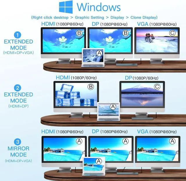 Alt view image 3 of 7 - HDMI 4X1 Quad Multi Viewer Seamless Switcher, HDMI and VGA Simultaneously Support 1920×1080P@60Hz HDMI Multiviewer Switcher 4 in 1 Out, Support IR Remote Control Switching and EDID Function