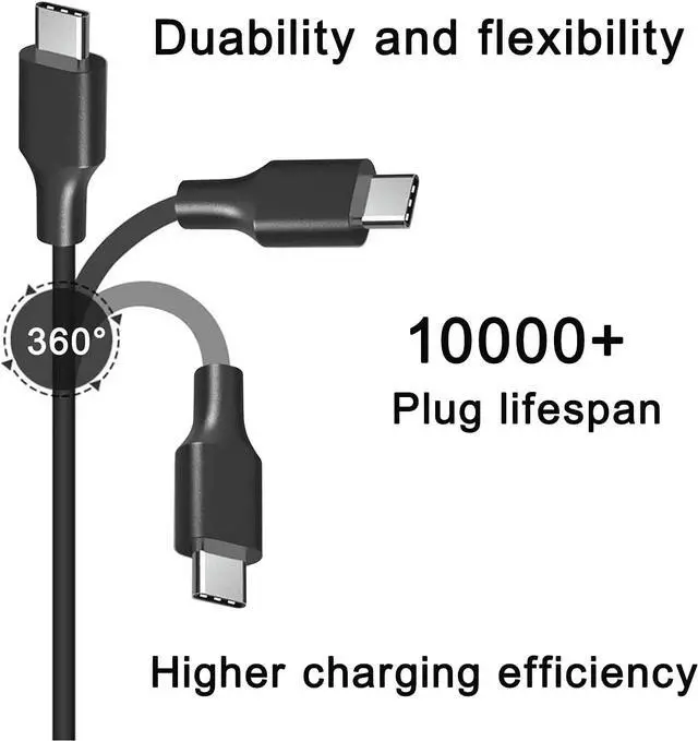 Alt view image 3 of 7 - USB C Laptop Charger 65W 45w for Lenovo Thinkpad T480 T490 X280 E490 L380 Chromebook C330 100e 300e 500e Yoga C740 C930 C940 S730 IdeaPad 730s Portable 4x20m26268 ADLX65YDC2A AC Adapter Power Supply