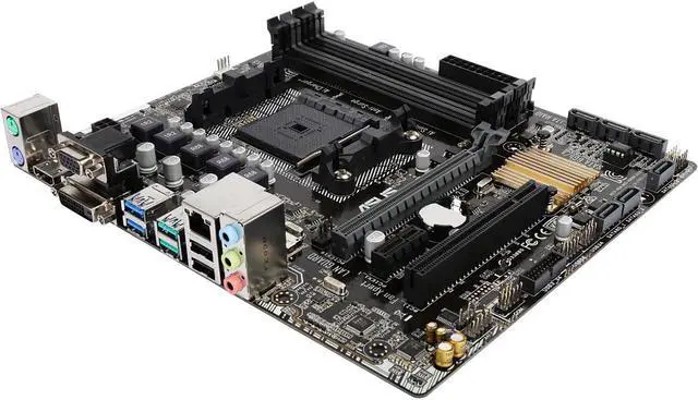 Alt view image 6 of 9 - ASUS A88XM-A/USB 3.1 FM2+ AMD A88X (Bolton D4) SATA 6Gb/s 2 x USB 3.1 (teal blue) USB 3.0 HDMI Micro ATX AMD Motherboard