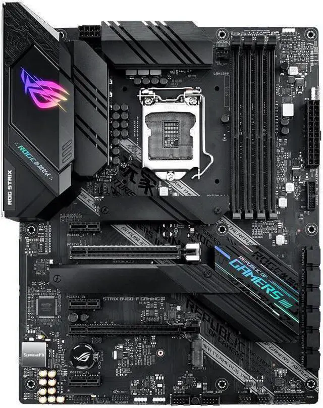 Alt view image 2 of 3 - Asus Rog Strix B460-F Gaming Supports Dual M.2 Usb3.2 Supports Shenguang Sync Ddr4 Gaming Desktop Motherboard