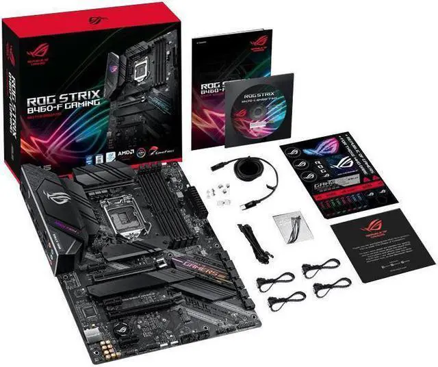 Alt view image 3 of 3 - Asus Rog Strix B460-F Gaming Supports Dual M.2 Usb3.2 Supports Shenguang Sync Ddr4 Gaming Desktop Motherboard