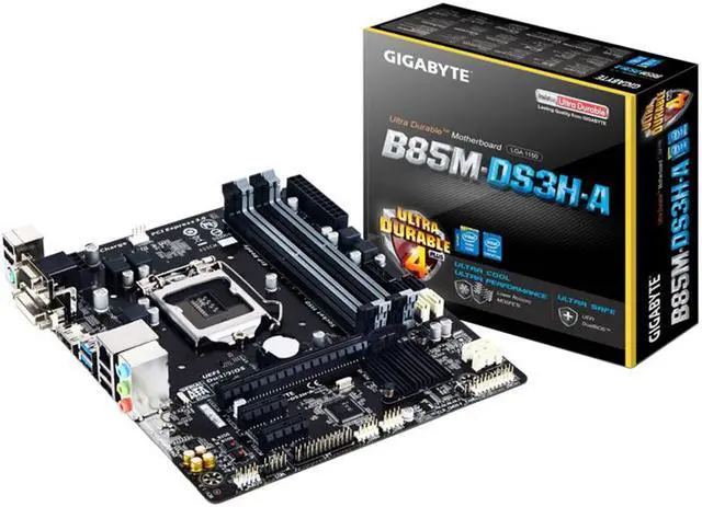 Alt view image 6 of 8 - GIGABYTE GA-B85M-D2V LGA 1150 Intel B85 USB 3.0 Micro ATX Intel Motherboard