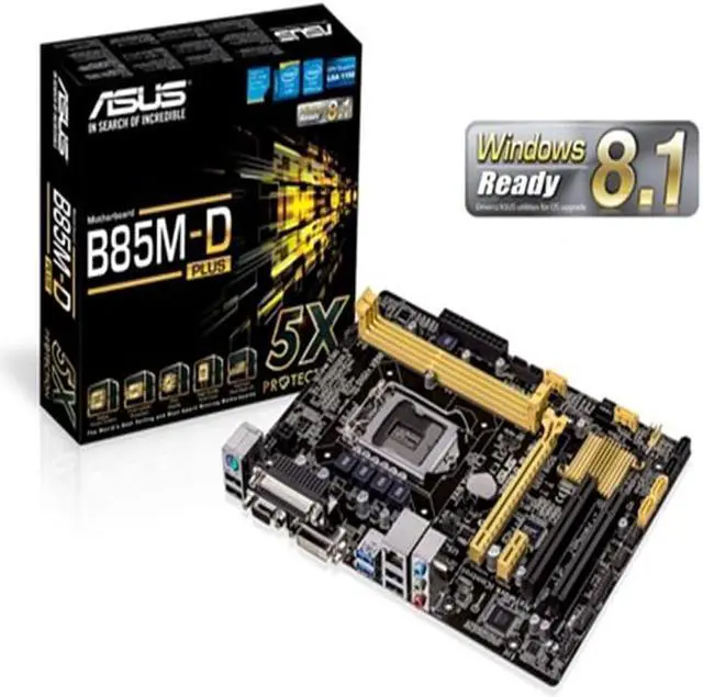 Alt view image 7 of 8 - ASUS B85M-E/CSM LGA 1150 Intel B85 HDMI USB 3.0 Micro ATX Intel Motherboard