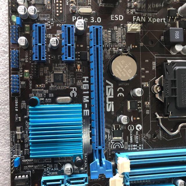 Alt view image 8 of 8 - ASUS H61M-E LGA 1155 Intel H61 (B3) Micro ATX Intel Motherboard