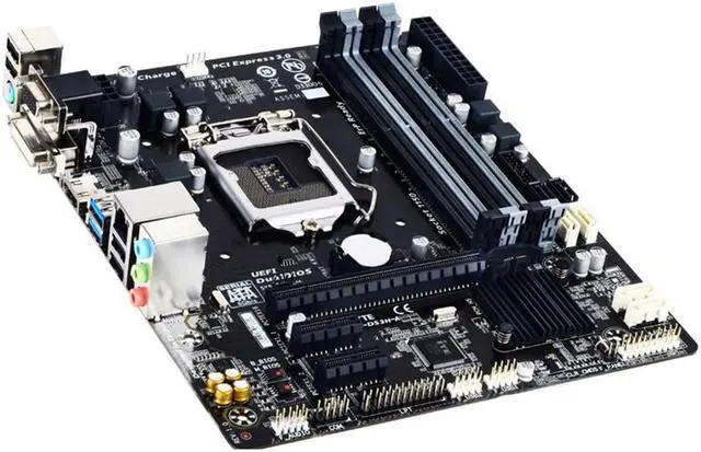 Alt view image 8 of 8 - GIGABYTE GA-B85M-D2V LGA 1150 Intel B85 USB 3.0 Micro ATX Intel Motherboard