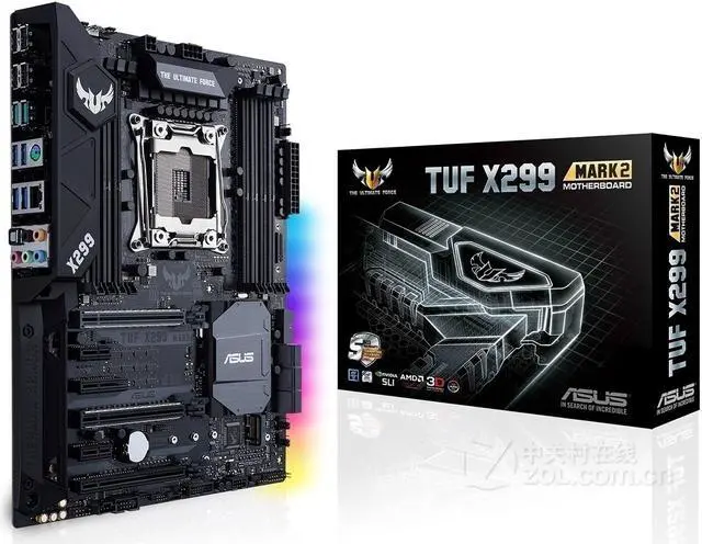Alt view image 6 of 7 - Asus TUF X299 MARK 2 LGA2066/ Intel X299/ DDR4/ Quad CrossFireX & Quad SLI/