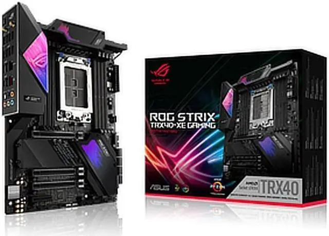 Alt view image 3 of 4 - ASUS ROG STRIX TRX40-XE GAMING sTRX4 AMD TRX40 ATX AMD Motherboard