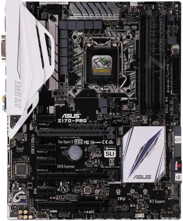 Alt view image 5 of 6 - ASUS Z170-PRO LGA 1151 Intel Z170 HDMI SATA 6Gb/s USB 3.1 USB 3.0 ATX Intel Motherboard