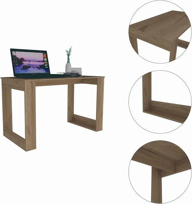 Alt view image 2 of 7 - FM FURNITURE Aurora Computer multipurpose desk, For Gaming, Study And working, Home And Home Office Desk, Carbon Espresso Finish, Made Of Particle Board, Easy To Assamble