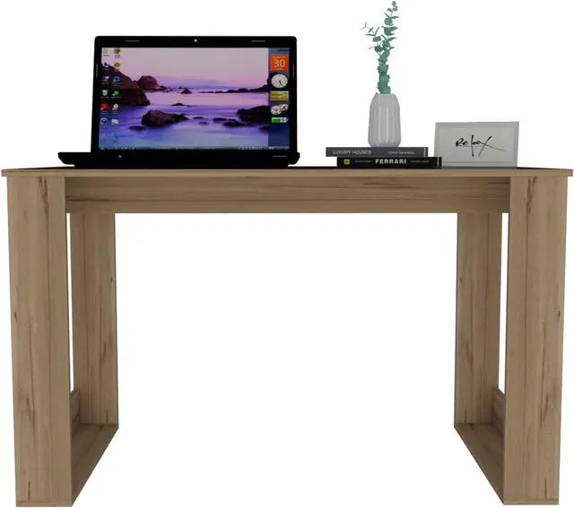 Alt view image 3 of 7 - FM FURNITURE Aurora Computer multipurpose desk, For Gaming, Study And working, Home And Home Office Desk, Carbon Espresso Finish, Made Of Particle Board, Easy To Assamble