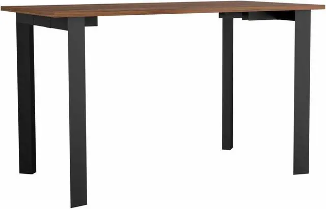 Alt view image 5 of 7 - FM FURNITURE Marrakech Desk, For An Office Or Home Office, 4 Steel Legs, Modern Desing, Mahogany Finish, Particle Board, Pore Texture, Easy To Assamble.