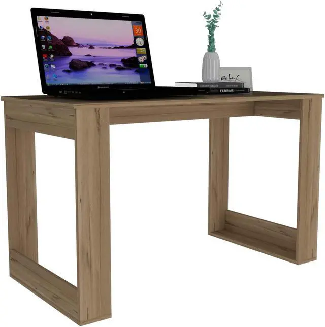 Alt view image 5 of 7 - FM FURNITURE Aurora Computer multipurpose desk, For Gaming, Study And working, Home And Home Office Desk, Carbon Espresso Finish, Made Of Particle Board, Easy To Assamble