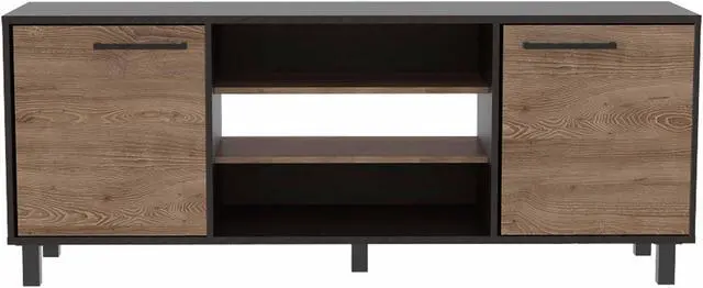 Alt view image 2 of 6 - FM FURNITURE Washington, Gaming TV Stand, With 7 Cubbies, For TVs Up to 65'' Carbon Espresso
