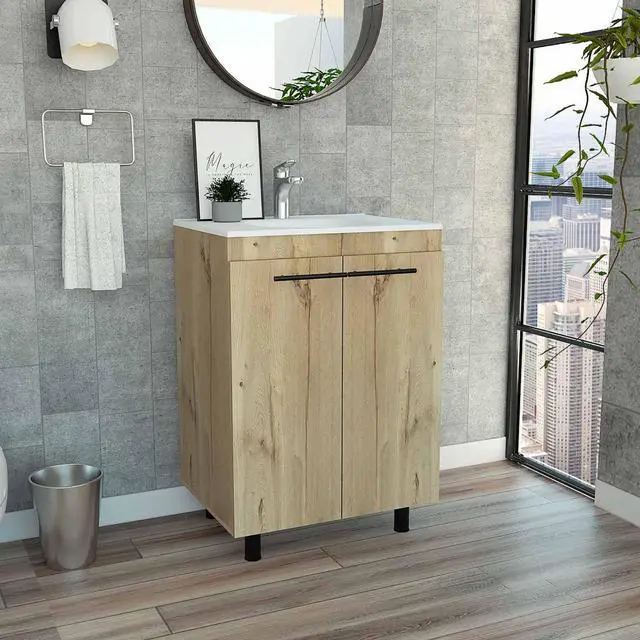 Main image of Selma 24" Freestanding Vanity Cabinet With Division