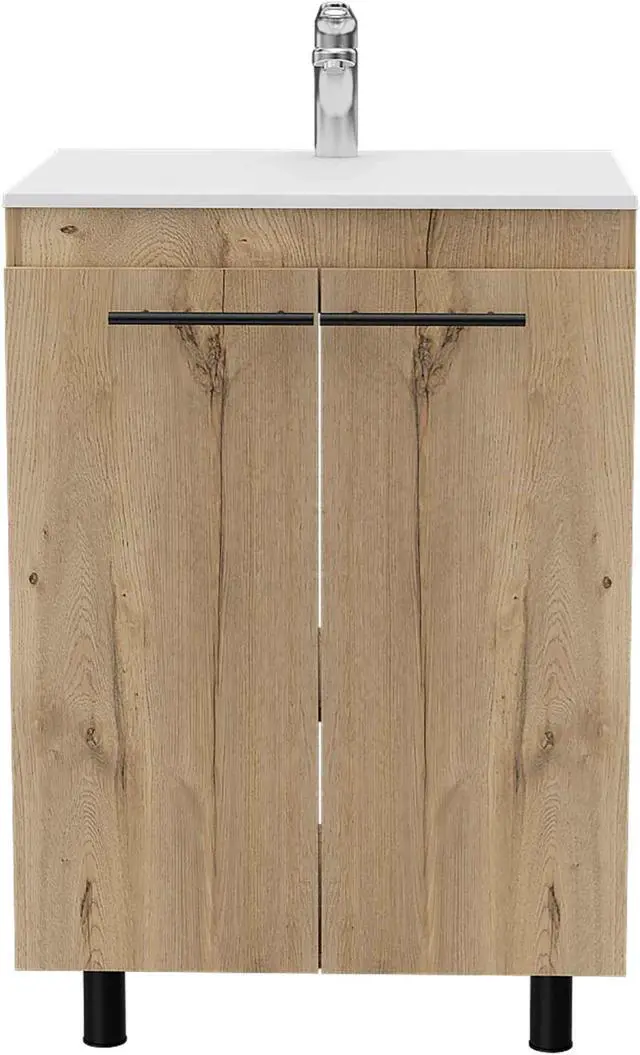 Alt view image 4 of 6 - Selma 24" Freestanding Vanity Cabinet With Division