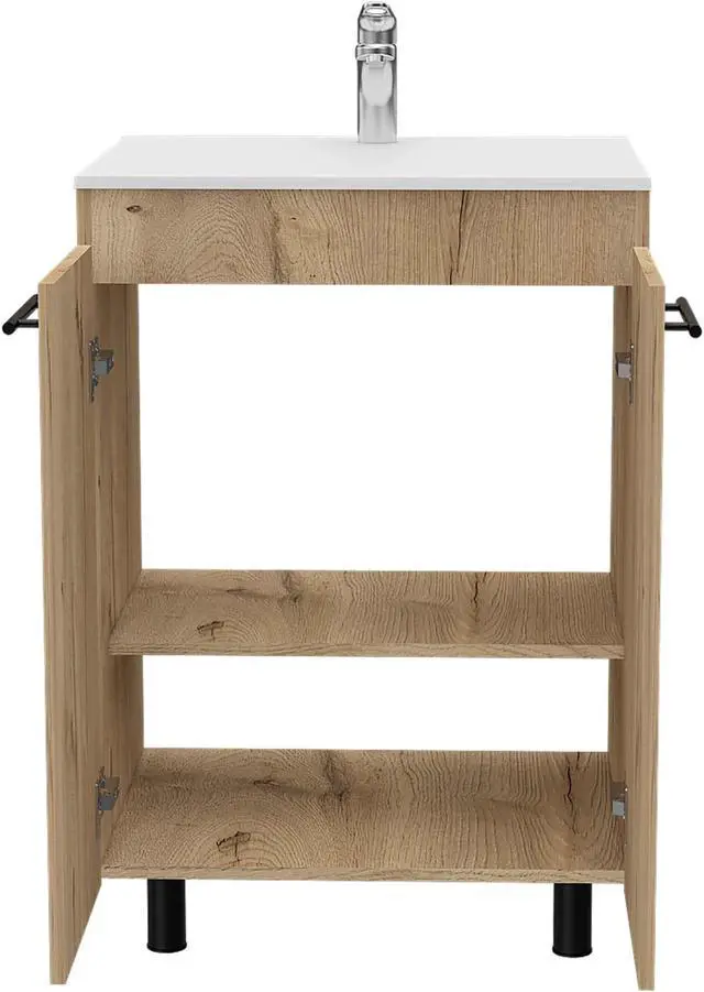 Alt view image 5 of 6 - Selma 24" Freestanding Vanity Cabinet With Division