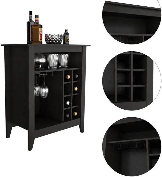 Alt view image 2 of 5 - Future Bar Cabinet, Six Wine Cubbies, One Open Drawer, One Open Shelf