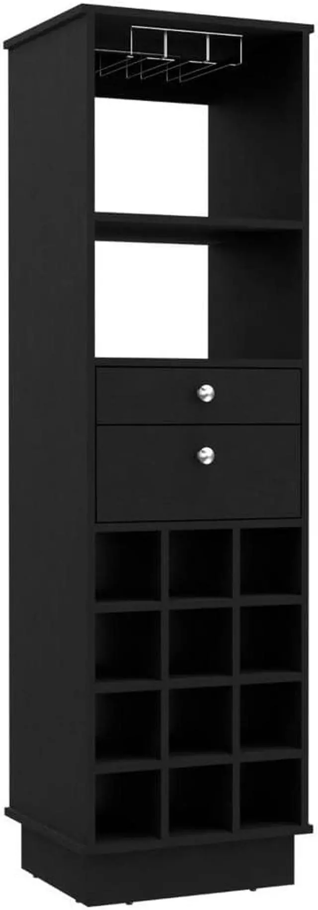 Alt view image 4 of 6 - Hype Bar Cabinet, Twelve Wine Cubbies, Two Drawers, One Shelf