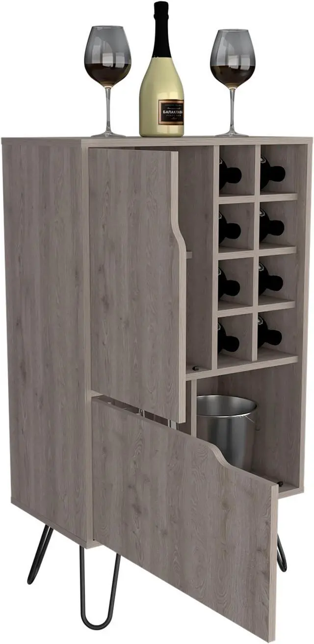 Alt view image 4 of 5 - Sheffield L Bar C, Two Cabinet, Two Divisions, Eight Cubbies For liquor