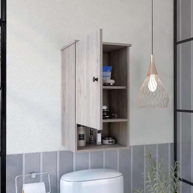 Alt view image 2 of 6 - Alaska Medicine Cabinet, With Three Storage Shelves, Single Door Cabinet