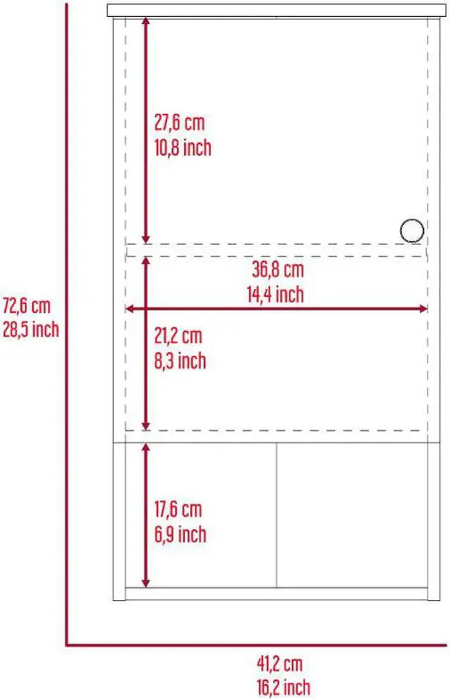 Alt view image 6 of 6 - Alaska Medicine Cabinet, With Three Storage Shelves, Single Door Cabinet