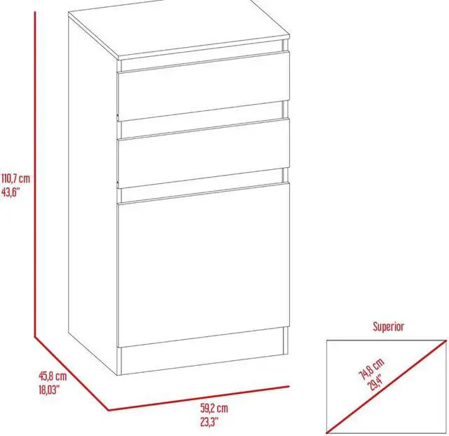 Alt view image 6 of 6 - Celestial Dresser, Jewelry Box, Mirror, Two Drawers, Single Door Cabinet
