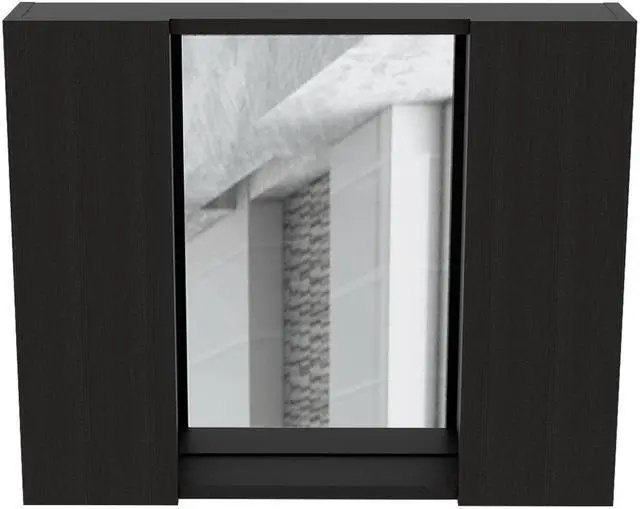 Alt view image 3 of 6 - Draco Medicine Cabinet, Mirror, Double Door, One External Shelf