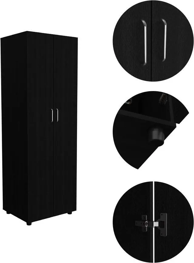 Alt view image 3 of 6 - Glasgow Armoire, One Cabinet, Two Shelves