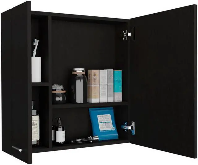 Alt view image 5 of 6 - Kenya Medicine Cabinet, Mirror, Single Door, Four Interior Shelves