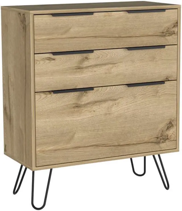 Alt view image 4 of 6 - Praga Dresser, Three Drawers, Superior Top, Hairpin Legs