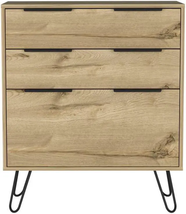Alt view image 6 of 6 - Praga Dresser, Three Drawers, Superior Top, Hairpin Legs