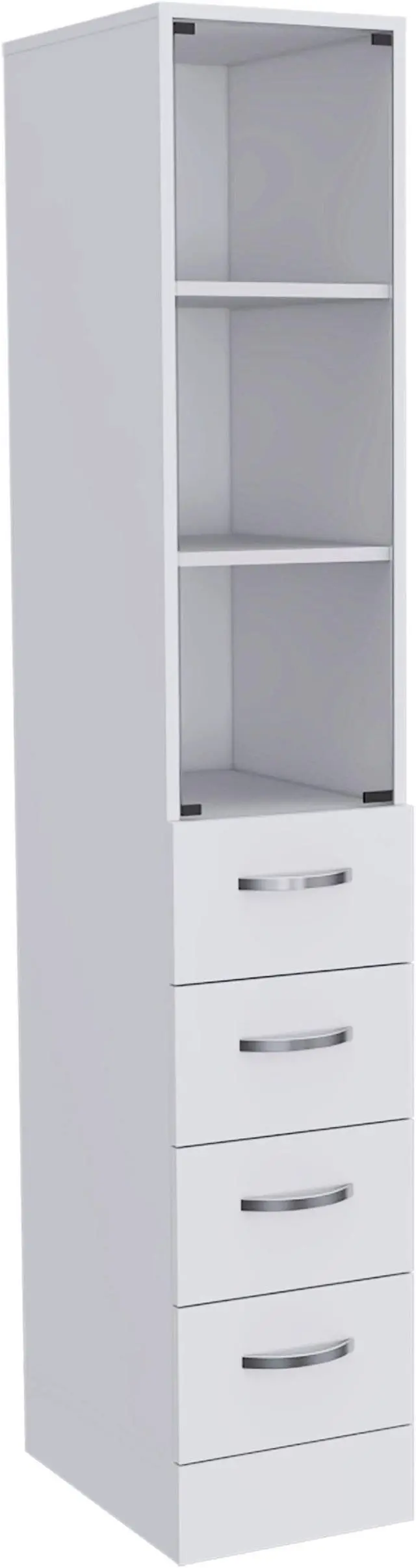 Alt view image 4 of 6 - Preston Linen Cabinet, Three Interior Shelves, Three Drawers